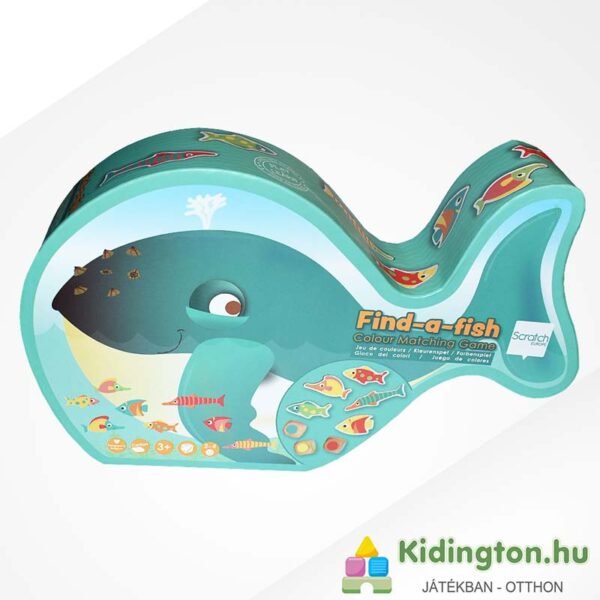 Találd meg a halat! - Színpárosító társasjáték (Scratch, SC6182205), a doboz szemből