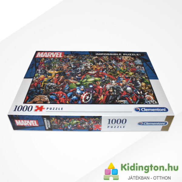 Marvel szuperhősök, a lehetetlen puzzle fektetve - 1000 darabos - Clementoni Impossible Puzzle 39411