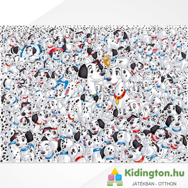 101 kiskutya: A lehetetlen puzzle kirakott képe - 1000 db - Clementoni 39358