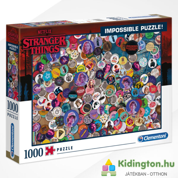 1000 darabos Stranger Things: A lehetetlen kirakó - Clementoni Impossible Puzzle 39528