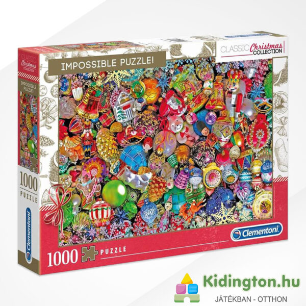 1000 darabos Vidám Karácsony: A Lehetetlen kirakó - Clementoni Impossible Puzzle 39585