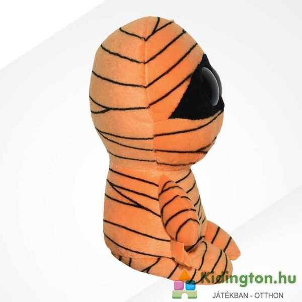 TY Beanie Boos: Mask, a narancssárga plüss múmia, oldalról