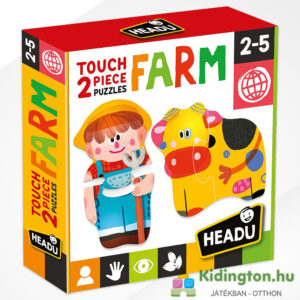Headu: Farm fejlesztő forma puzzle (15 x 2 részes)