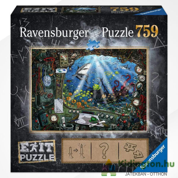 Tengeralattjáró szabadulós kirakó - 759 db - Ravensburger Exit Puzzle 19953
