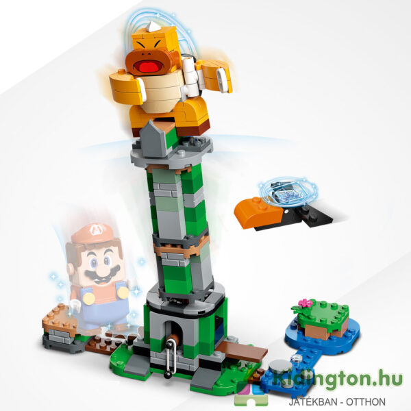 Lego Super Mario 71388: Boss Sumo Bro toronydöntő (kiegészítő szett), játék közben
