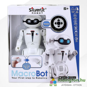 Programozható interaktív MacroBot (fehér) - Silverlit robot