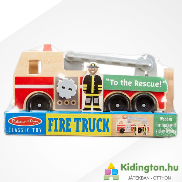 Szerepjáték: Létrás tűzoltóautó fajáték (3 figurával) - Melissa & Doug