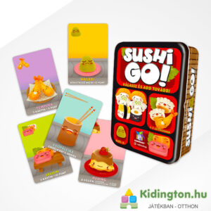 Sushi Go! az ínyenc falatok izgalmas játéka, memóriafejlesztő stratégiai kártyajáték