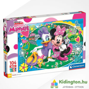 Mickey egér és barátai: Minnie és Daisy puzzle, 104 db (Clementoni SuperColor Maxi 23708)