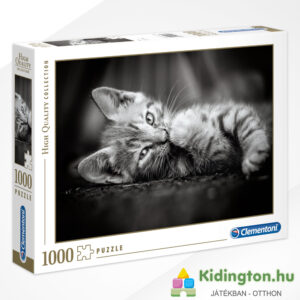 Fekete-fehér cica puzzle, 1000 db (Clementoni 39422)