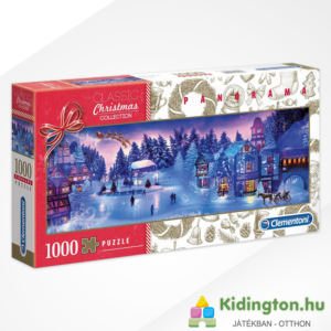 Karácsonyi álom panoráma puzzle, 1000 db, Clementoni 39582